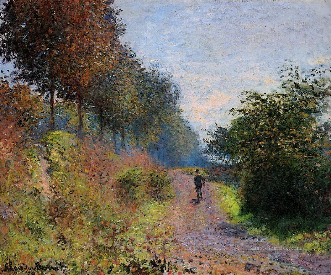 Der Geschützter Weg 1873 Claude Monet Ölgemälde